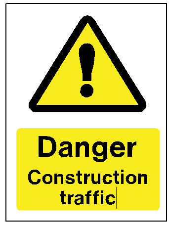 Danger - Construction Traffic